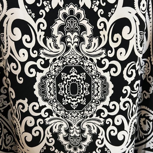 Black House White Market Boho Square Neck Bell Sleeves Shift Dress S to M - Picture 5 of 6